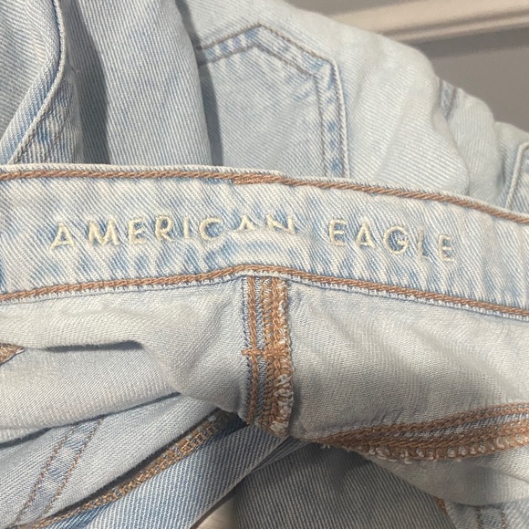 American Eagle Light Blue Denim Jean Joggers Size 00 - Picture 4 of 13